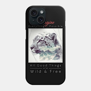 Snow Leopard Nature Outdoor Imagine Wild Free Phone Case