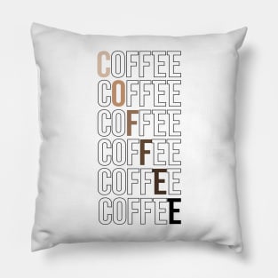 Repeating coffee with coffee colors Pillow