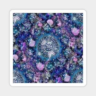 Blue Mandala Day Dream Magnet