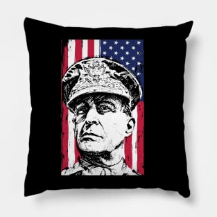 General Douglas MacArthur USA Flag Pillow