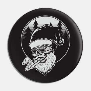 santa smoking Pin