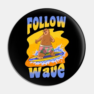 follow wave Pin