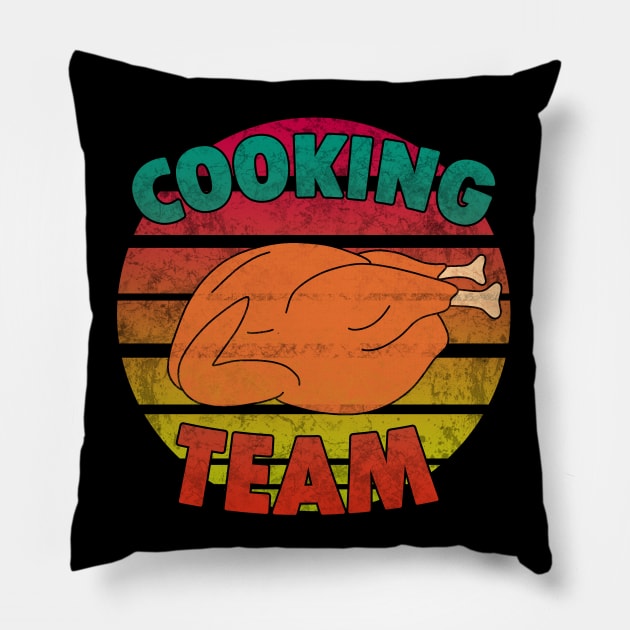 Thanksgiving - Cooking team Pillow by valentinahramov