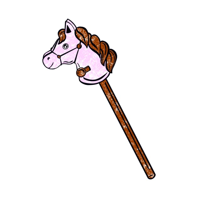 Pink Stick Horse by missmann