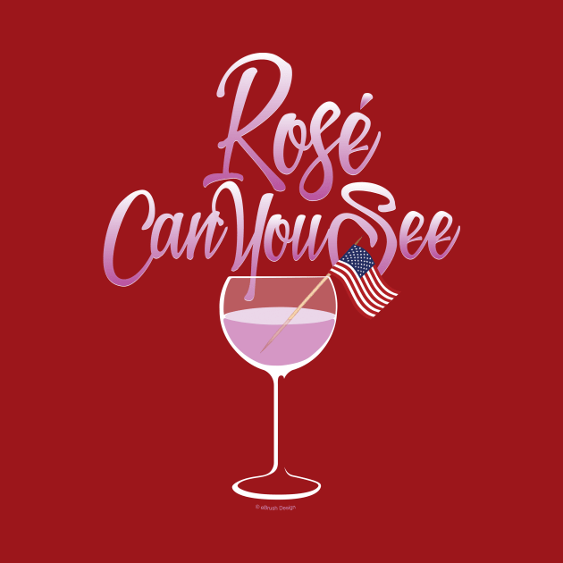 Rose Can You See (Wine) by eBrushDesign