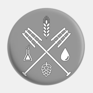 Beer Ingredients Dueling Paddles [Light] Pin