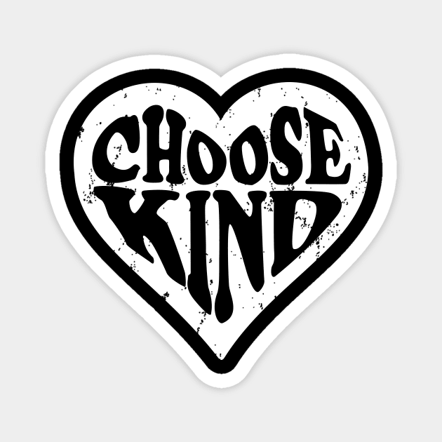 Choose Kind  - Anti-Bullying - Heart Rainbow Magnet by Sun68