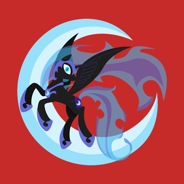 Nightmare Moon minmalistic by Stainless33