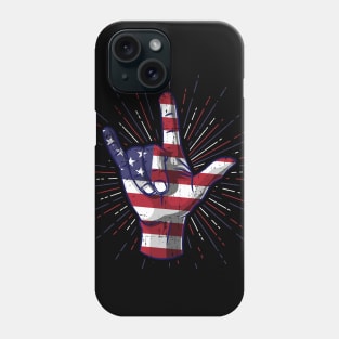 Love Merica Patriotic Independence Day Shirt 4th of July Phone Case