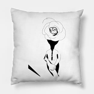 Rose woman Pillow