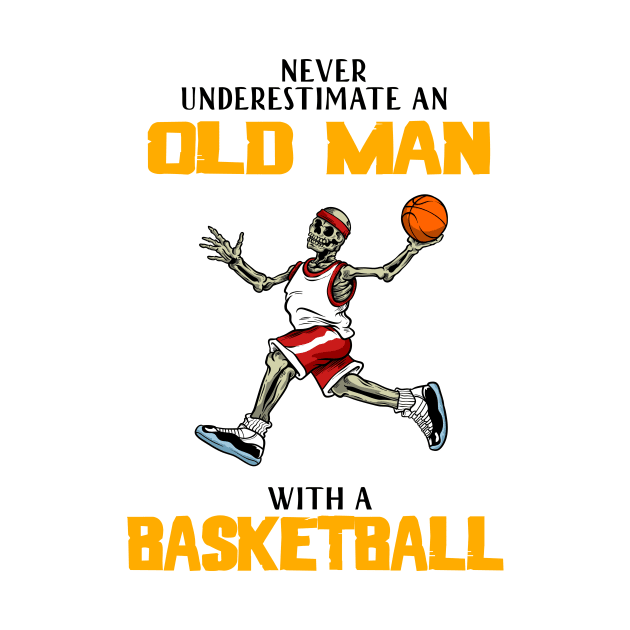 Old man basketball gift idea by LutzDEsign