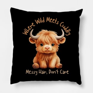 Cute Highland Cow Pillow