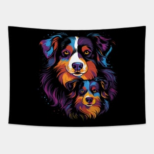 Australian Shepherd Fathers Day Tapestry