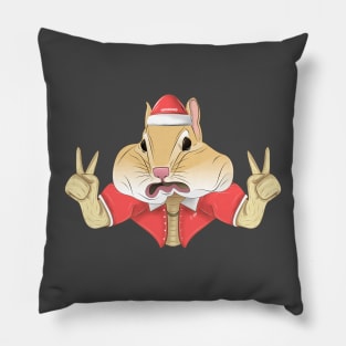 santa squirrel Pillow