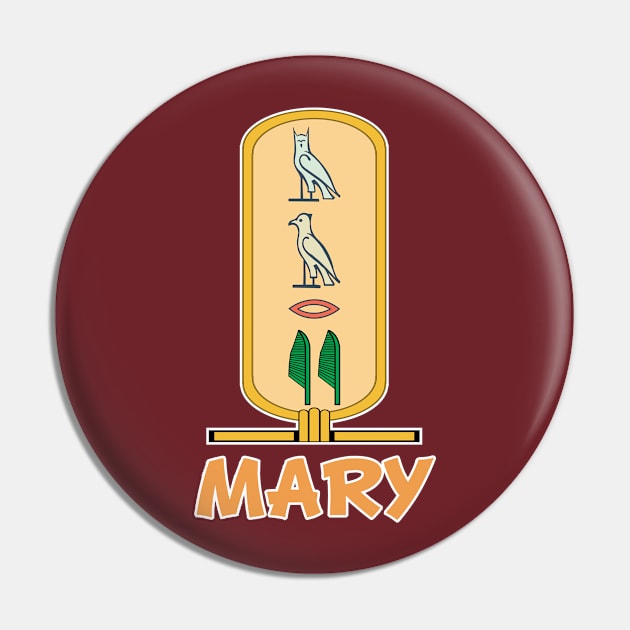 MARY-American names in hieroglyphic letters,  a Khartouch Pin by egygraphics