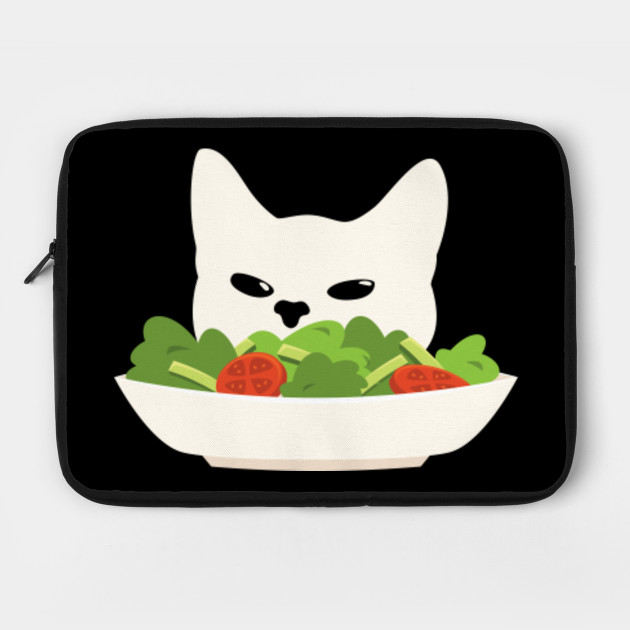 Cat Dinner Table Salad Lettuce Angry White Girl Meme Teenage