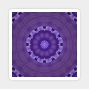 Purple Geode Mandala Floral Magnet