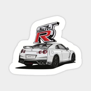 White GT-R Magnet