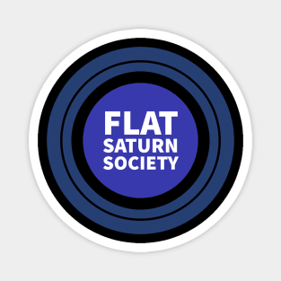 Flat Saturn Society Magnet