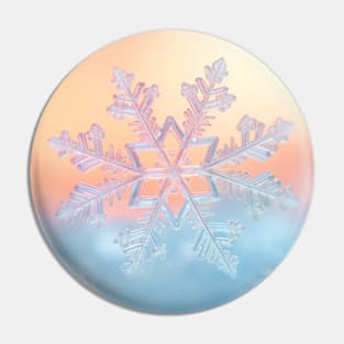 Snow Flake Nature Serene Tranquil Peace Pin