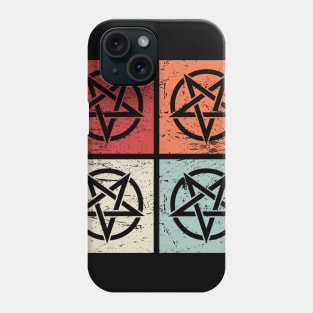 Retro Vintage Occult Pentagram Icons Phone Case