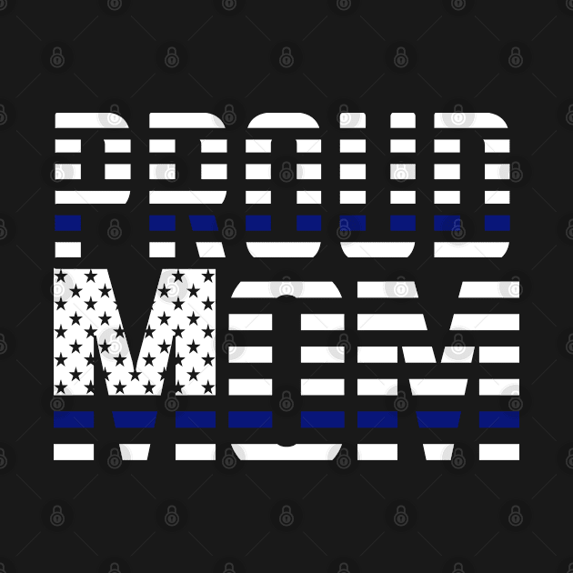 Proud Police Officer Mom by DesignsbyBryant