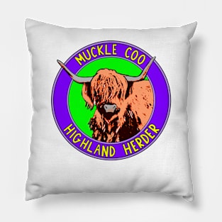 Muckle Coo Highland Herder Pillow