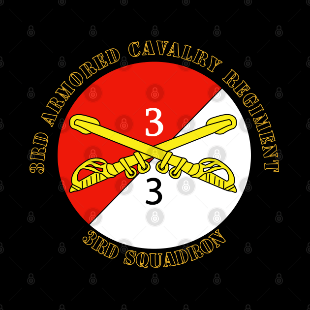 3rd Squadron - 3rd Armored Cavalry Regiment with Text by twix123844