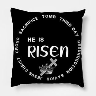 He Is Risen In Three Days Just Like He Said Easter Christian Pillow