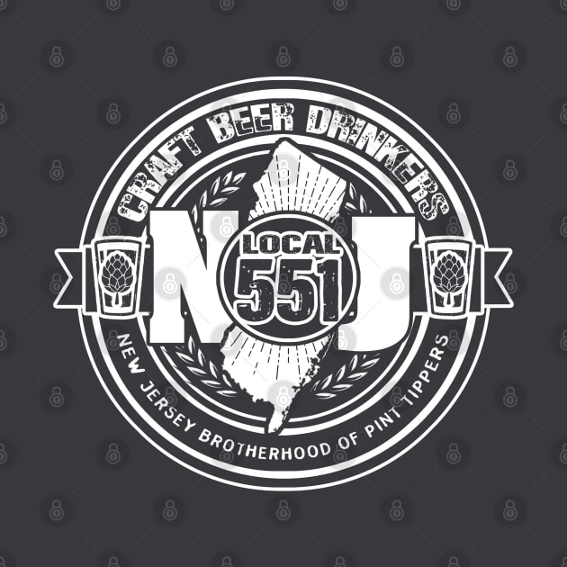 NJ CRAFT BEER DRINK LOCAL 551 by ATOMIC PASSION