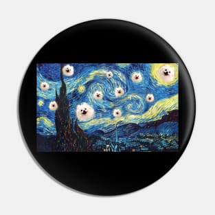 pomeranian starry night Pin