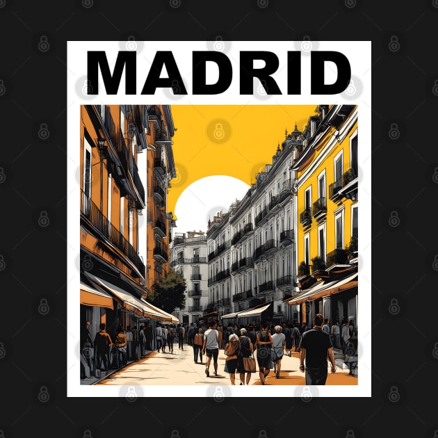 Madrid Street Life by ruben vector designs