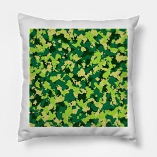 Camouflage Lime Green Pillow