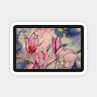 ABSTRACT MAGNOLIAS. Magnet