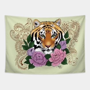 Tiger Henna Tapestry