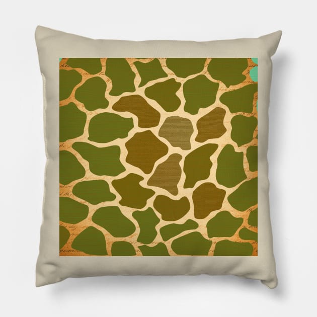 Camo Animal Design Pillow by Minxylynx4