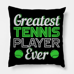 Greatest Tennis Player Ever Green Ball Pillow