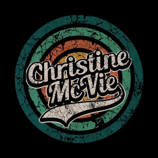 Christine McVie // Retro Circle Crack Vintage by People Mask