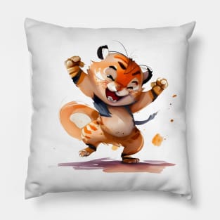 Baby Tiger Dancing Pillow