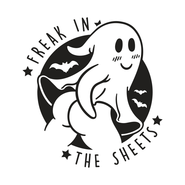 Freak in the sheets Funny Halloween Ghost by styleandlife