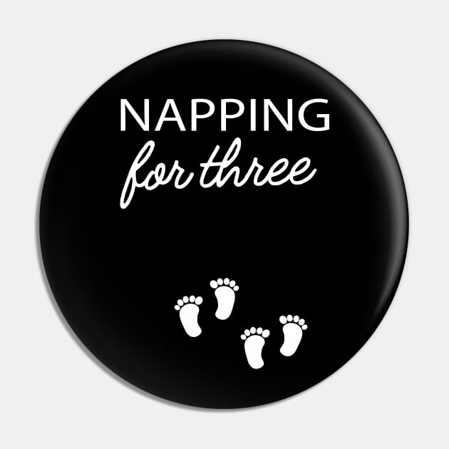 Pregnancy - Napping for three Pin by KC Happy Shop