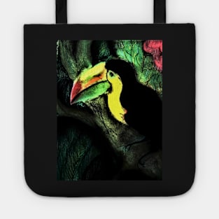 PASTEL BRIGHTS TOUCAN TROPICAL Tote