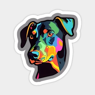 Pop Culture Dobermann Doggy Sticker Magnet