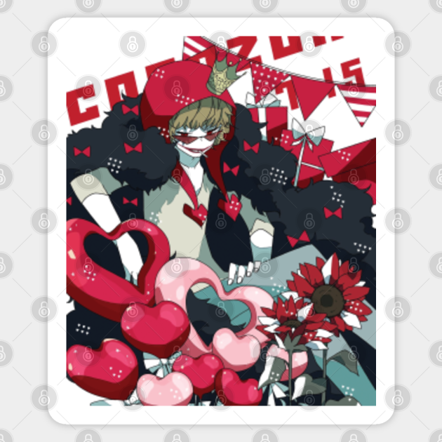 One Piece Donquixote Rosinante Corazon One Piece Sticker Teepublic One Piece Donquixote Rosinante Corazon One Piece Sticker Teepublic