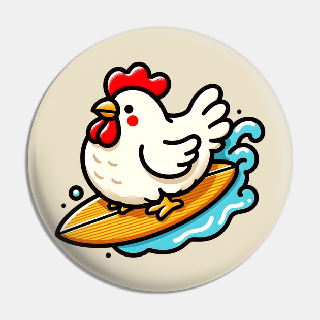 Surfing chicken Pin by Japanese Fever