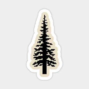 Retro Pixel Tree Magnet