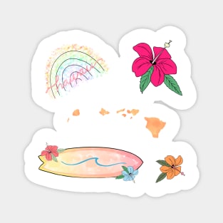 Hawaiian Sticker Pack Magnet