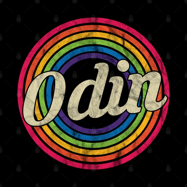 Odin - Retro Rainbow Faded-Style by MaydenArt