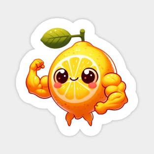 Cute Muscular Lemon Magnet