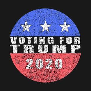 Voting for Trump President 2020 Vintage Political Humor T-Shirt